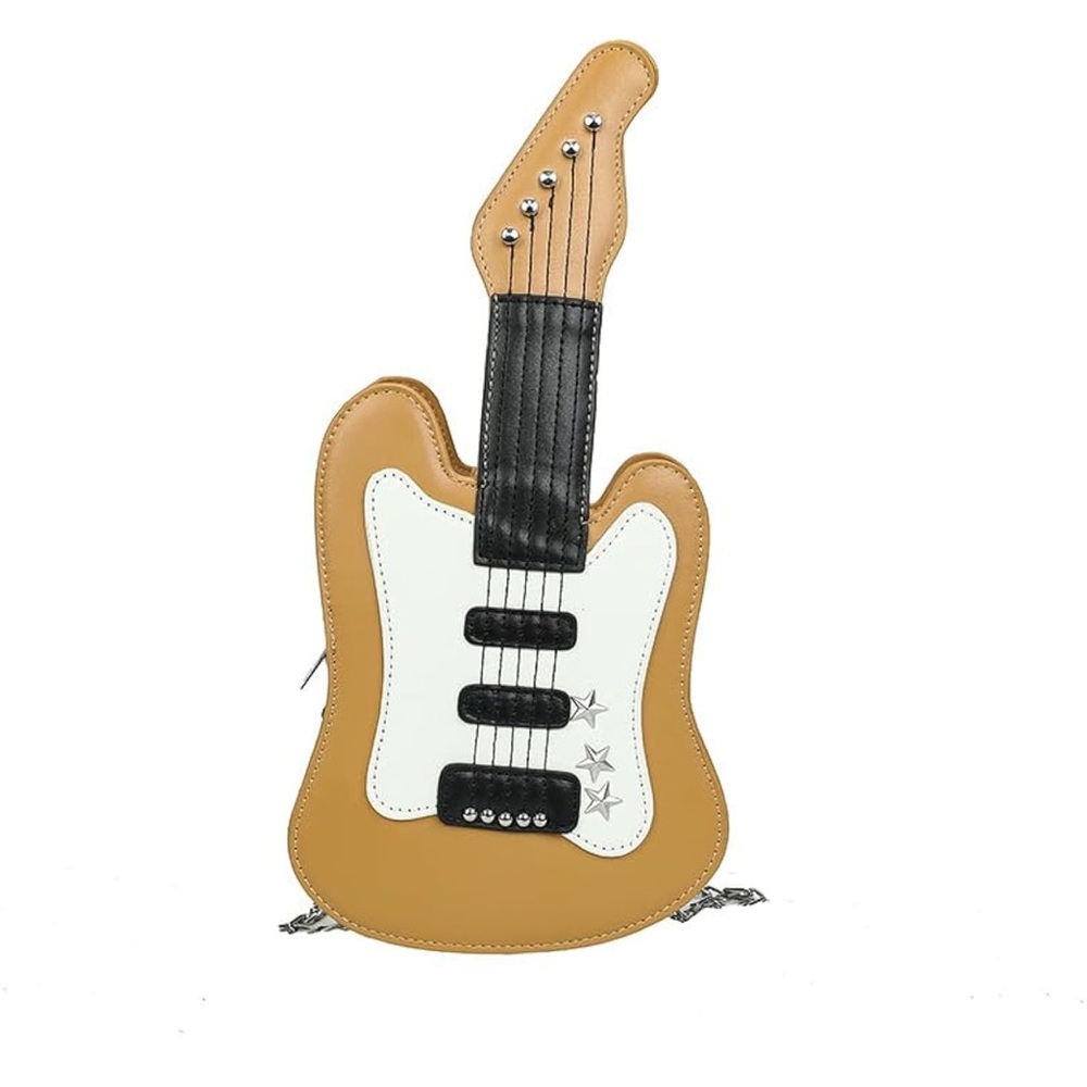 Elegant Tan and Black Crossbody Bag